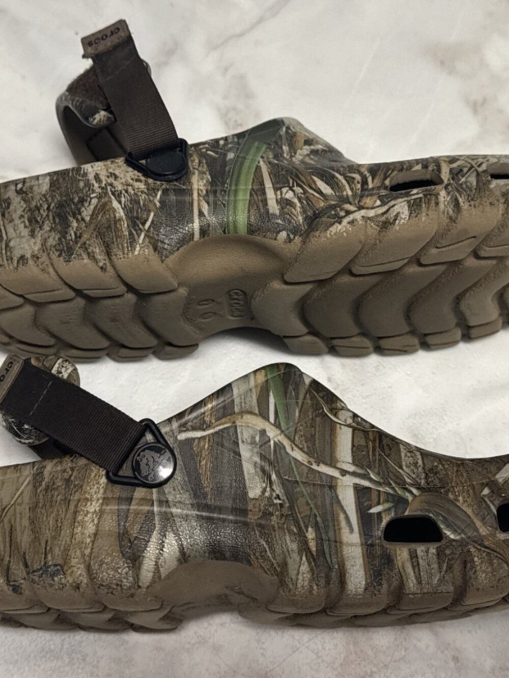 Crocs Offroad Sport RT Max 5 Realtree Camo Mens 7 Womens 9 Adjustable Heel Strap - Picture 10 of 13